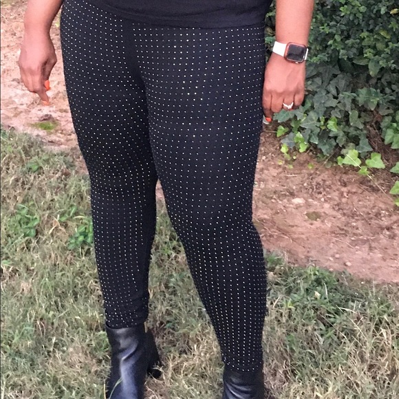 Rhinestone Leggings - Picture 1 of 3